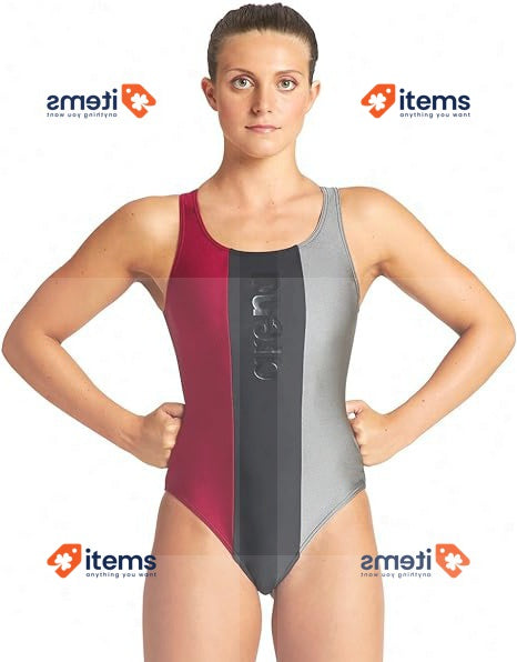 Arena Women's Just O Back One Piece Black Red Asht, 38