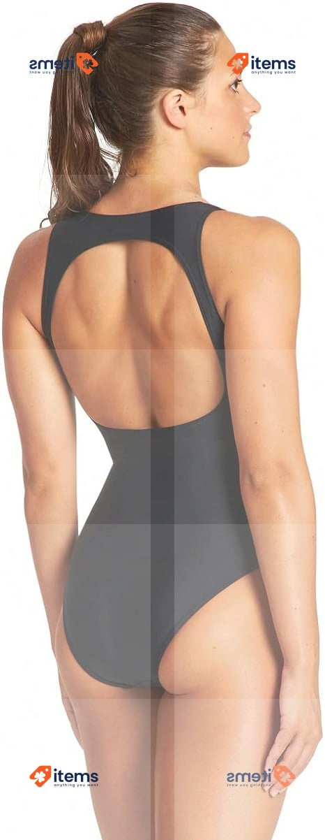 Arena Women's Just O Back One Piece Black Red Asht, 38
