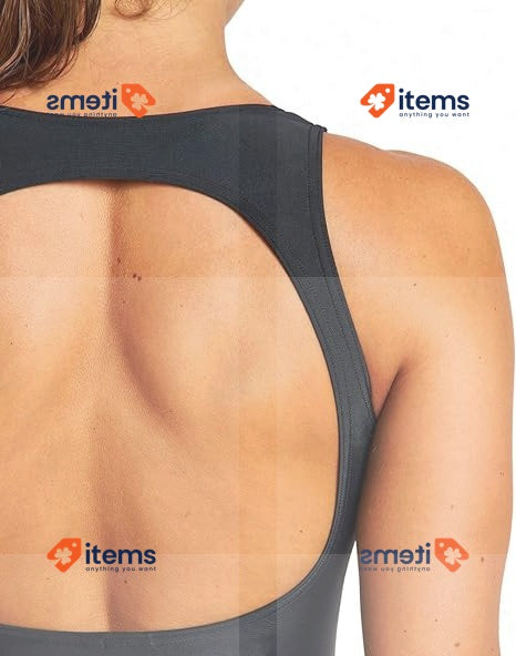 Arena Women's Just O Back One Piece Black Red Asht, 38