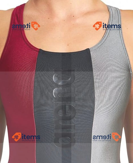 Arena Women's Just O Back One Piece Black Red Asht, 38