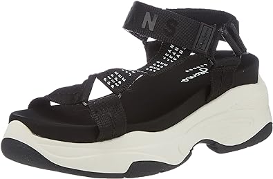 Pepe Jeans Women's Grub Logo Fisherman Slip On Sandal Black, Size 6 UK (41 EU)