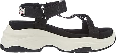 Pepe Jeans Women's Grub Logo Fisherman Slip On Sandal Black, Size 6 UK (41 EU)