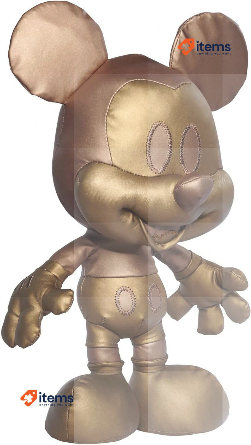 SIMBA Disney Bronze Mickey Mouse Collector Plush Soft Toy In Gift Box, No 4