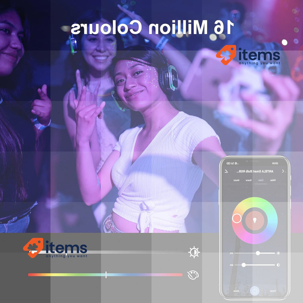 ANTELA Smart Bulb E27 Alexa WiFi Light Bulbs, 9W 1000LM LED Screw Bulb