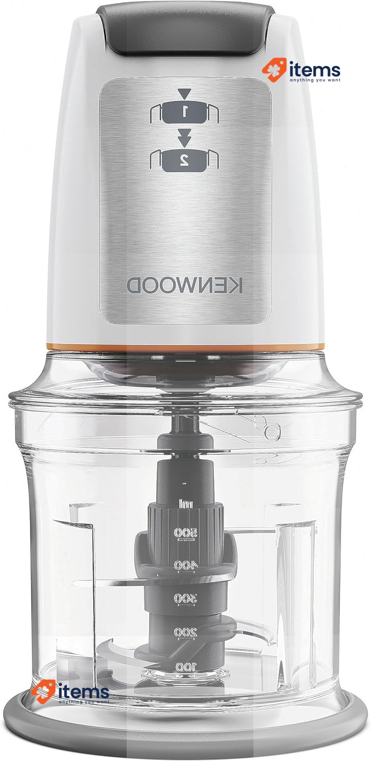 Kenwood Chopper CHP61.100WH, Power 500 W, 0.5 L Bowl White/SIlver Speed Four