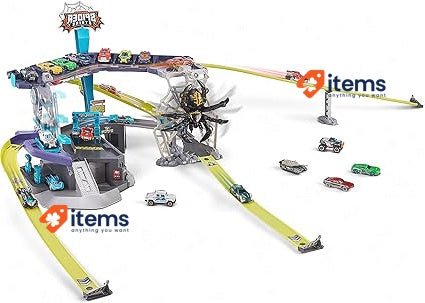 Metal Machines Spider Strike Playset Cars Race Track (spider) Free Packaging