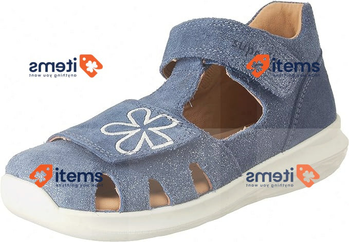 Superfit Girl s Bumblebee Hook & Loop Sandal Blue 8000 : Size 24EU, 7UK 5 Child