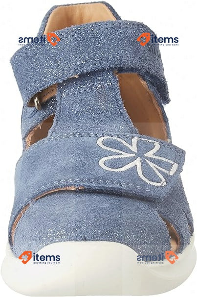 Superfit Girl s Bumblebee Hook & Loop Sandal Blue 8000 : Size 24EU, 7UK 5 Child