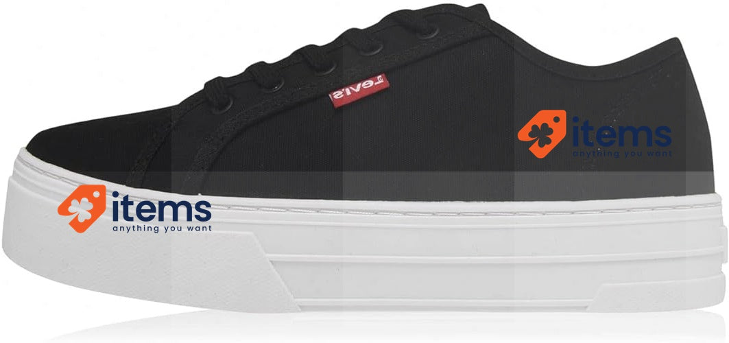 Levi's Women's Tijuana Trainers Black - Size 37 EU / 4 UK Sneaker Shoes