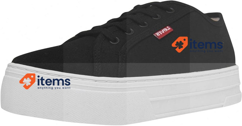 Levi's Women's Tijuana Trainers Black - Size 37 EU / 4 UK Sneaker Shoes