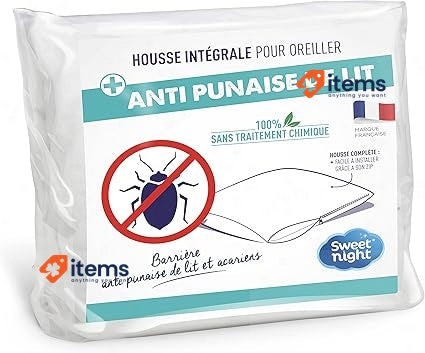 Sweetnight - Pillow Protector 65 X Cm White Bed Bug Anti Dust Mite Full Cover No