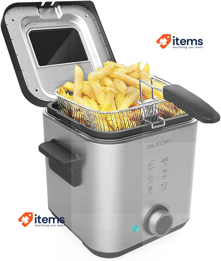 Cecotec CleanFry Advance 1500 Inox Electric Fryer 1.5 Litre Stainless Steel 900
