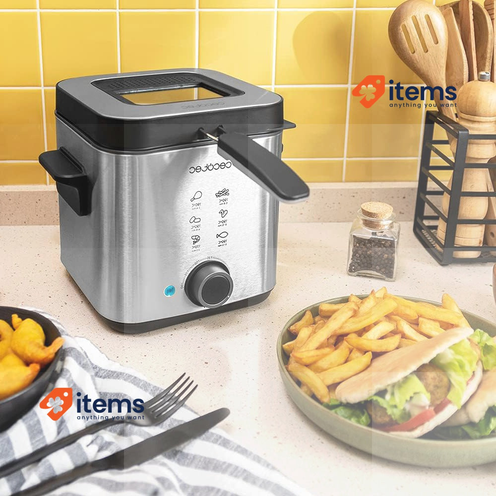 Cecotec CleanFry Advance 1500 Inox Electric Fryer 1.5 Litre Stainless Steel 900