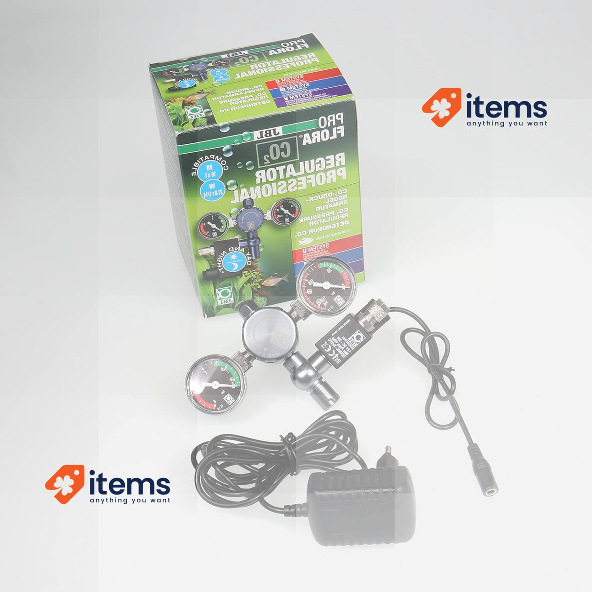 JBL PROFLORA CO2 Regulator Professional, Pressure Control Fitting For Valve Pool