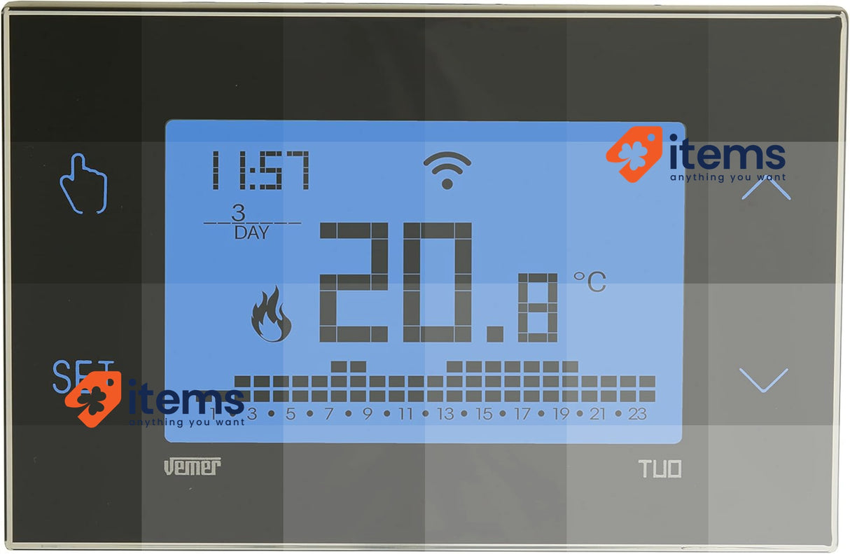 VEMER Smart Battery, WiFi Timer Thermostat Controllable by Smartphone with iOS