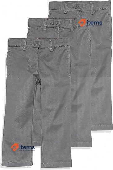 Amazon Essentials Boys and Toddlers Khaki Trousers, Size 5 Years Grey - One Only