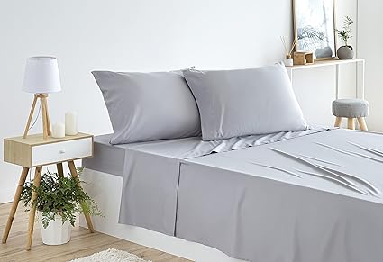 Todocama Sábana Adjustable Bajera Encimera Two 50x80cm Pillowcase Light Grey