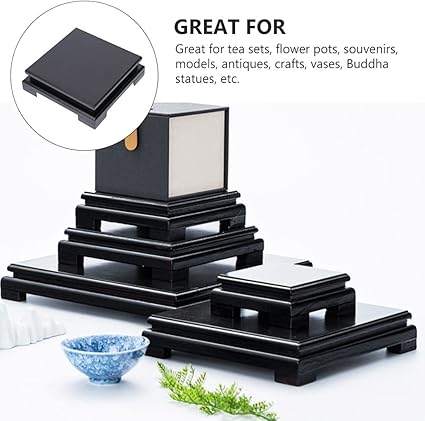 Cabilock Wood Display Base Vintage Black