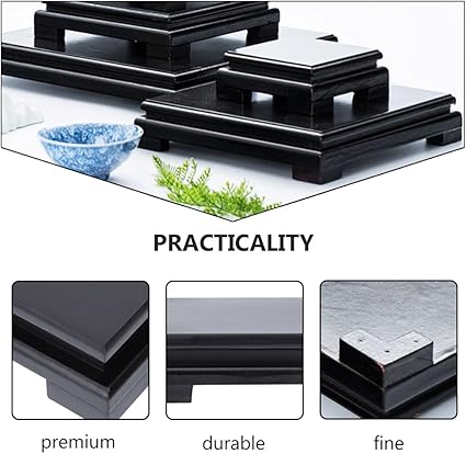 Cabilock Wood Display Base Vintage Black