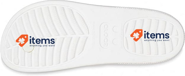 Crocs Classic Platform Flip Flops White Size UK 4 EU 37 Women S W Clog Women's