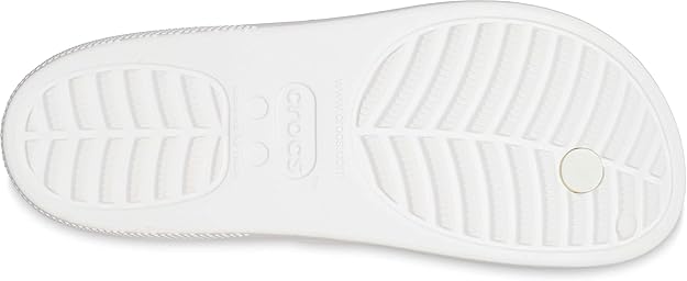Crocs Classic Platform Flip Flops White Size UK 4 EU 37