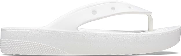 Crocs Classic Platform Flip Flops White Size UK 4 EU 37