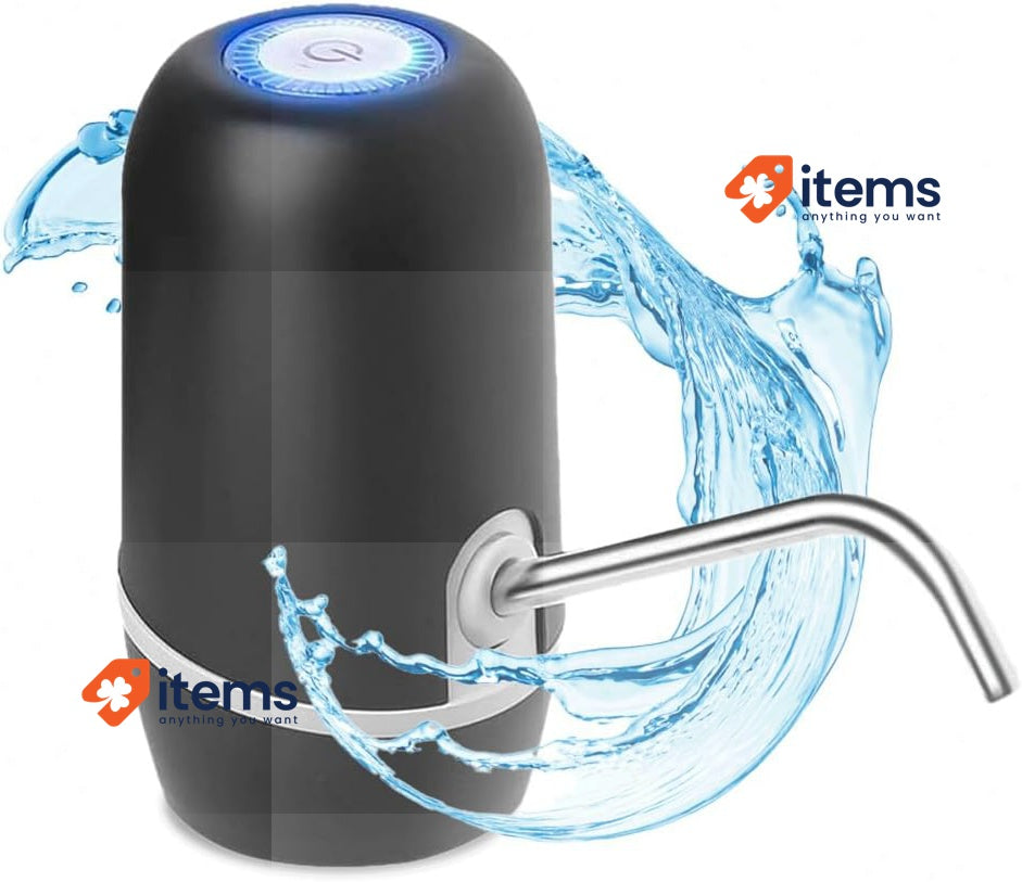 NK Water Dispenser – Automatic Dispenser, USB Charging Black, 16 cm
