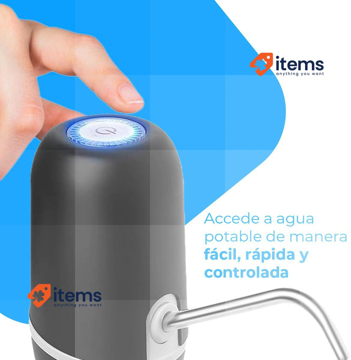 NK Water Dispenser Automatic Dispenser, USB Charging, Steel Dispenser BPA-Free