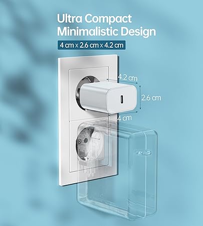 20W 2-Pack USB C Adapter, Compatible for iPhone 15/15 Pro/15Pro MAX