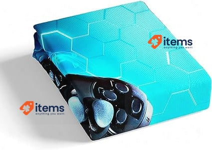 Homemissing Gaming Duvet Cover Kids 220 X 240 Cm Blue Gamer Video Game Bedding