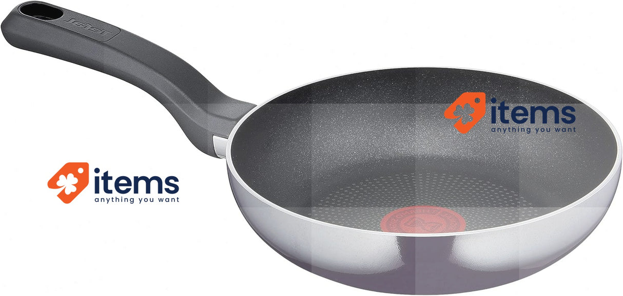 Tefal D52602 Resist Frying Pan 20 cm Safe Titanium Non-Stick Coating Black