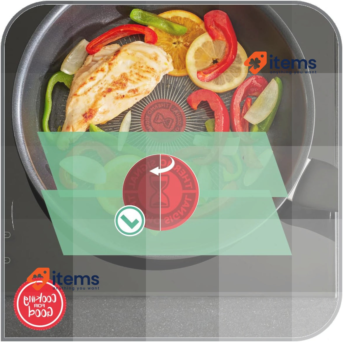 Tefal D52602 Resist Frying Pan 20 cm Safe Titanium Non-Stick Coating Black