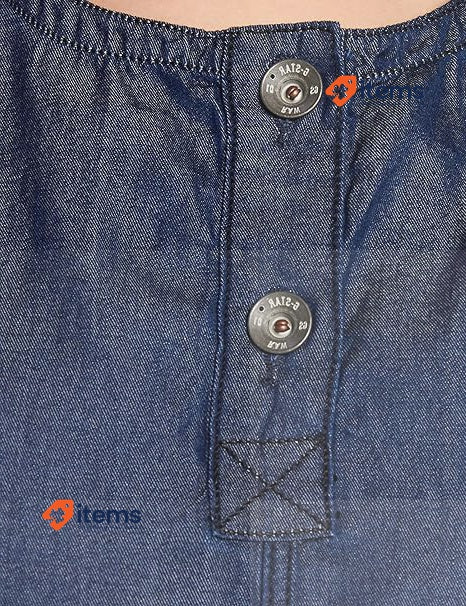 G - STAR RAW Women's Worker Blouse D21497 C432 Blue Pocket Shirt G-STAR