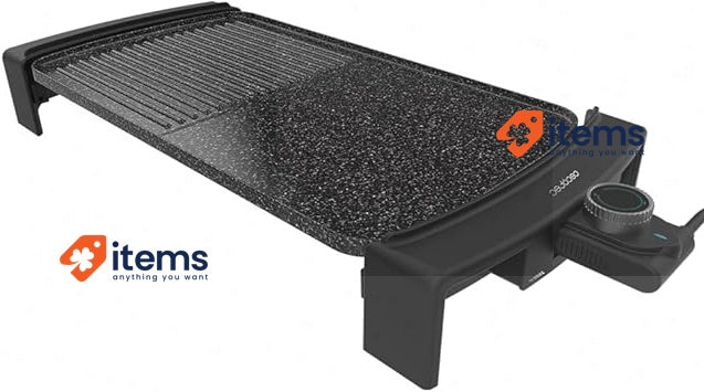 Cecotec 03192 Electric Griddle, Wood, Black Grills Sandwich Makers
