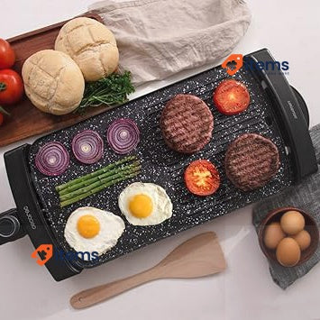 Cecotec 03192 Electric Griddle, Wood, Black Grills Sandwich Makers