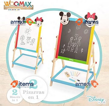 WOOMAX Disney - Minnie and Mickey Pizarra wood children, 5x65 cm (48739) Wooden