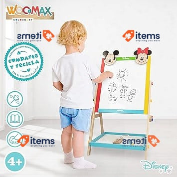 WOOMAX Disney - Minnie and Mickey Pizarra wood children, 5x65 cm (48739) Wooden