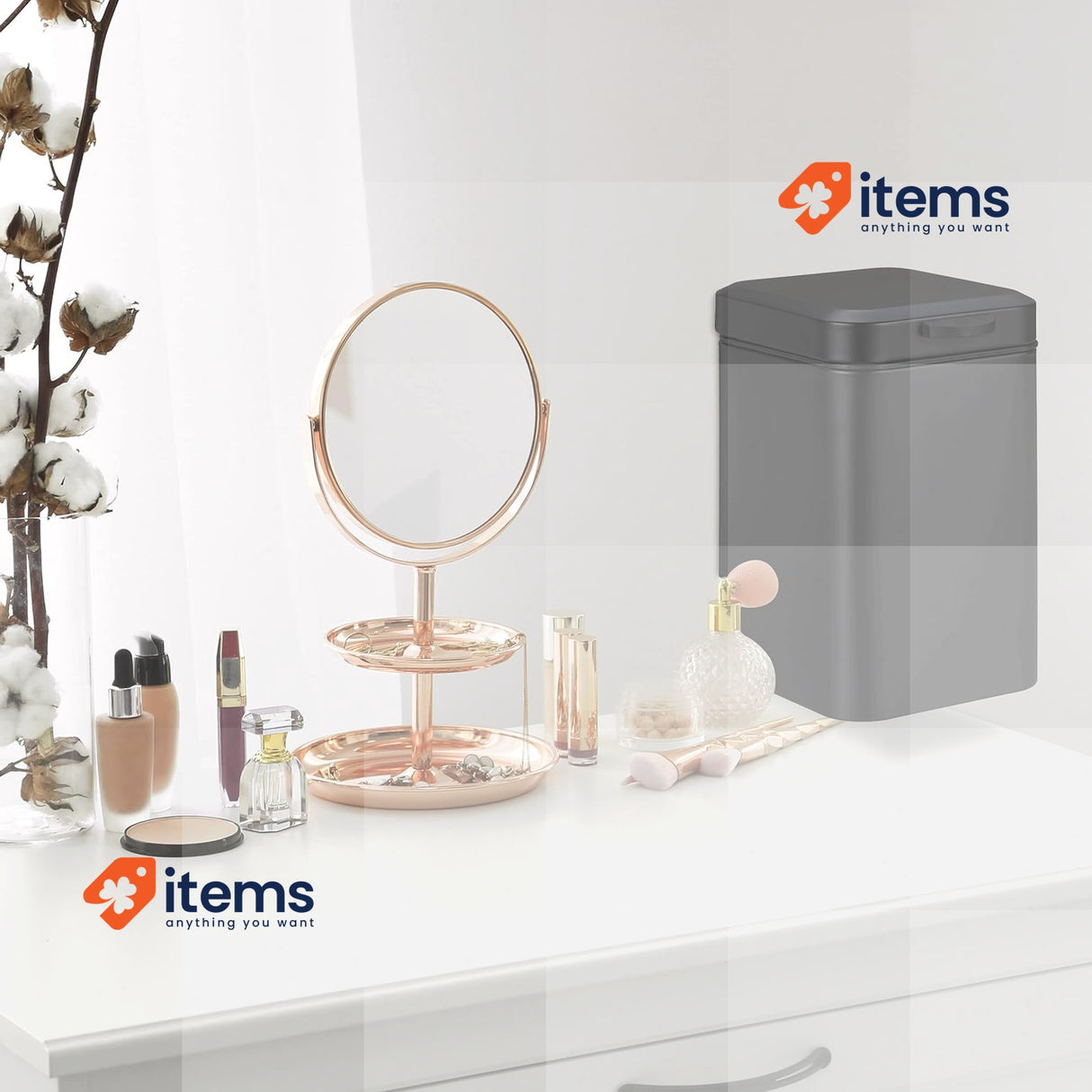 Relaxdays Wall Mounted Bathroom Bin, 3 L, Drop-Down Black, 24 x 16 x 22 cm