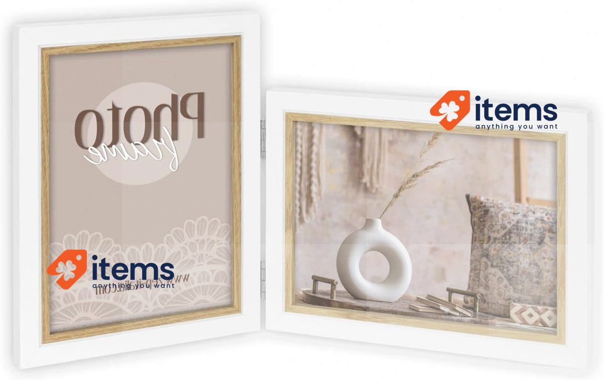 Zep Ayas Double Frame with 2 Photos 13 x 18 cm Portrait and Landscape Format