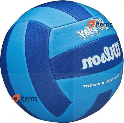WILSON Adult Super Soft Play Volleyball Faux Leather Royal/Navy Outdoor