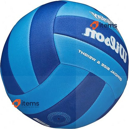 WILSON Adult Super Soft Play Volleyball Faux Leather Royal/Navy Outdoor