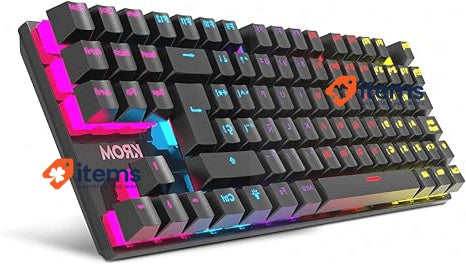 KROM RGB PACK MEMBRANE KEYBOARD AND KALYOS MOUSE TECLADO MEMBRANA RATON