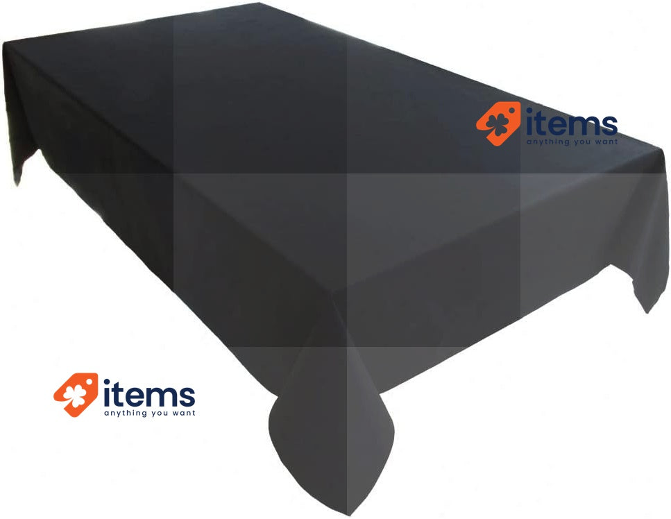 Lemos Home Tablecloth Tablecloth 100% Cotton Collection Concept, black, Sizes
