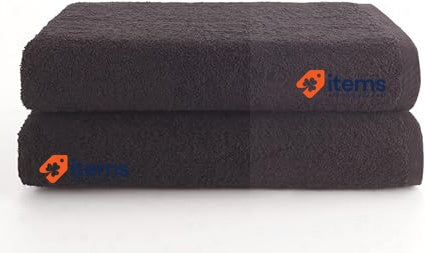 Top Towels - Bath 70x140cms Black Plus Large Shower 70x140 Cm Cotton 2 100%
