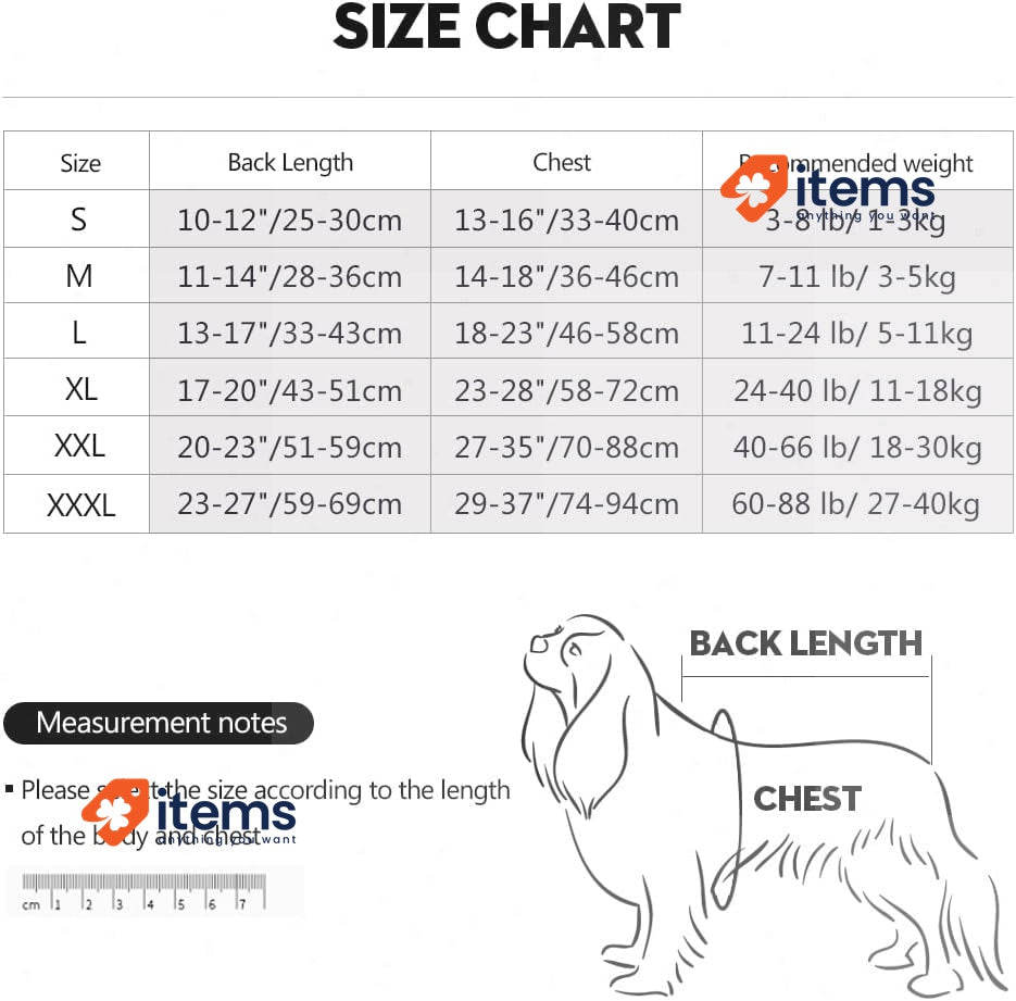 Dotoner Recovery Suit for Dogs Abdominal Wound Protector for Puppies Medical XL