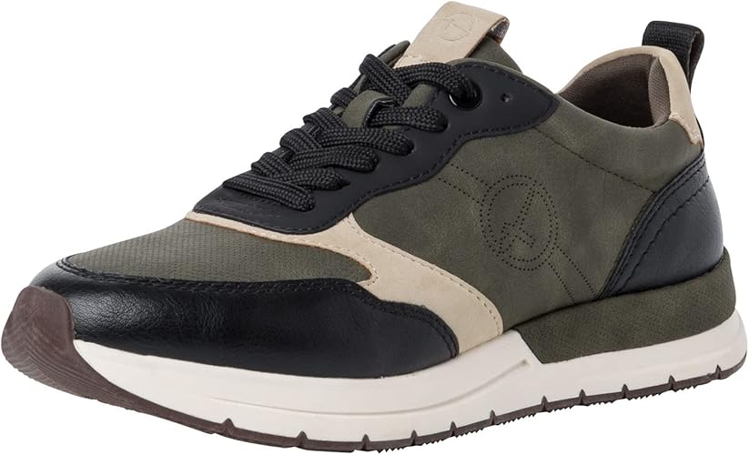 Tamaris Women Athletic Trainer Olive/BLK Comb 40 EU