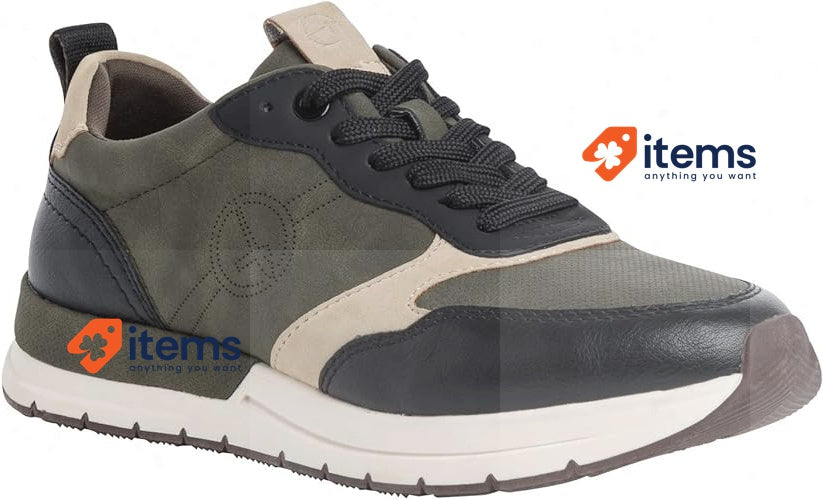Tamaris Women Athletic Trainer Olive/BLK Comb 40 EU 23733 - 29 1 UK Women's 778