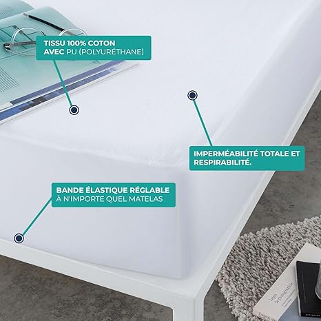 VALENTIA MEDICAL - Protector Colchon 150 Impermeable White