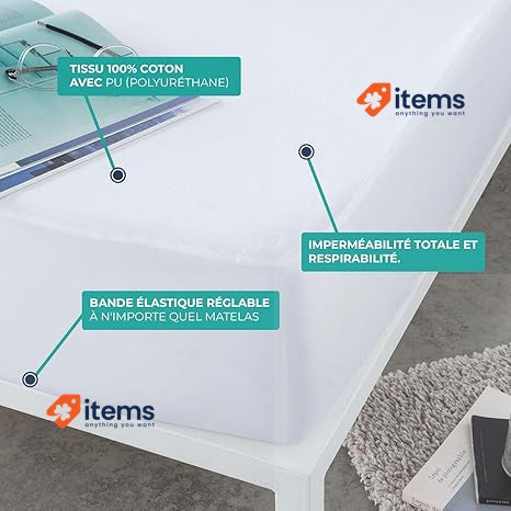 VALENTIA MEDICAL - Protector Colchon 150 Impermeable White 190 200 Mattress Bed