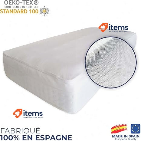 VALENTIA MEDICAL - Protector Colchon 150 Impermeable White 190 200 Mattress Bed